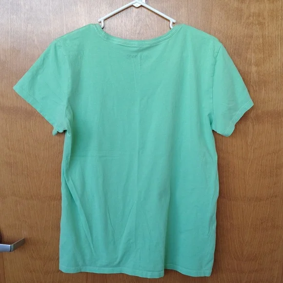 Life Is Good Women's Green Tshirt With Dog Heart Graphic - Picture 6 of 8